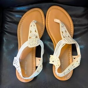 Cute White Thong Sandal